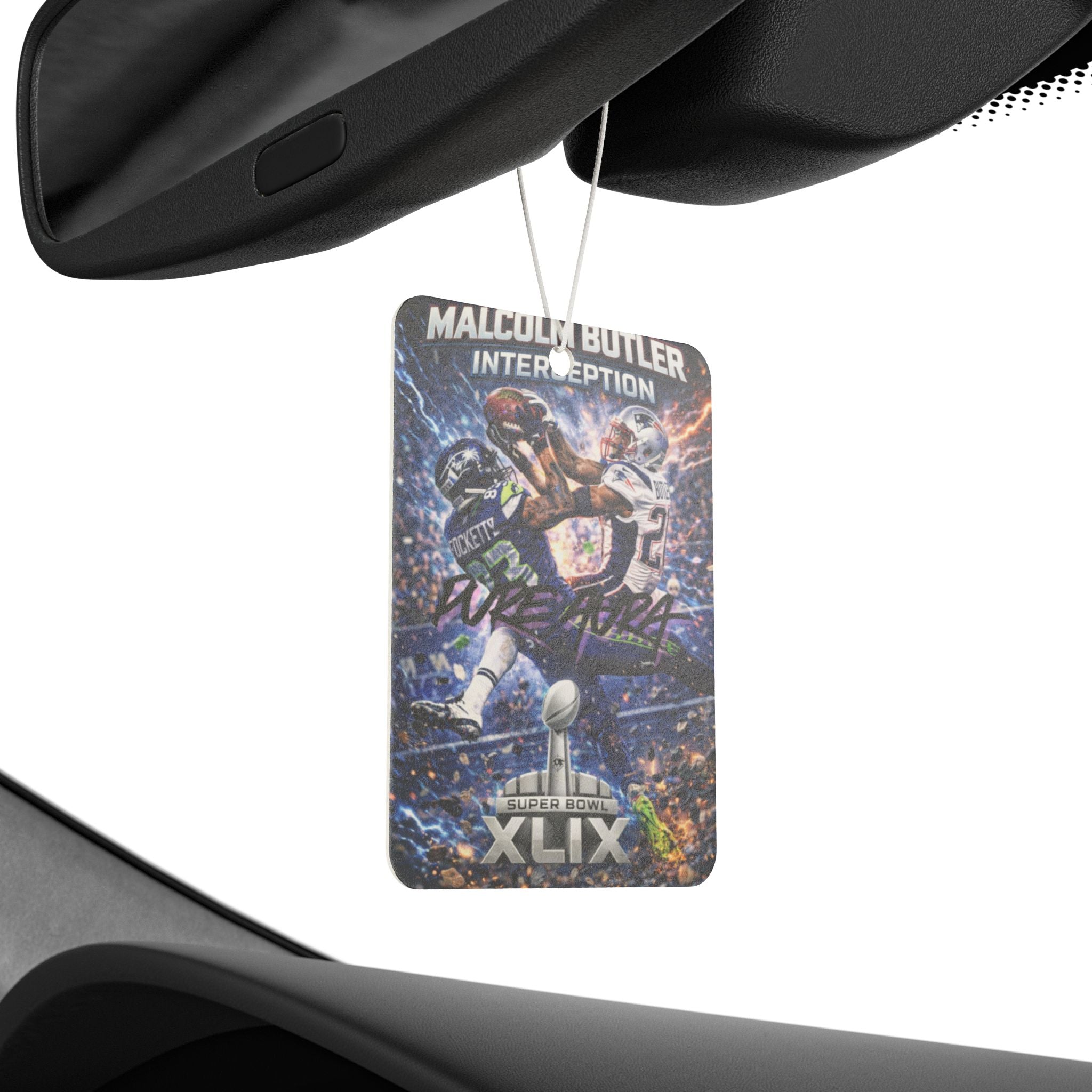 Pure AURA Malcolm Butler Super Bowl XLIX Interception Design Car Air Freshener