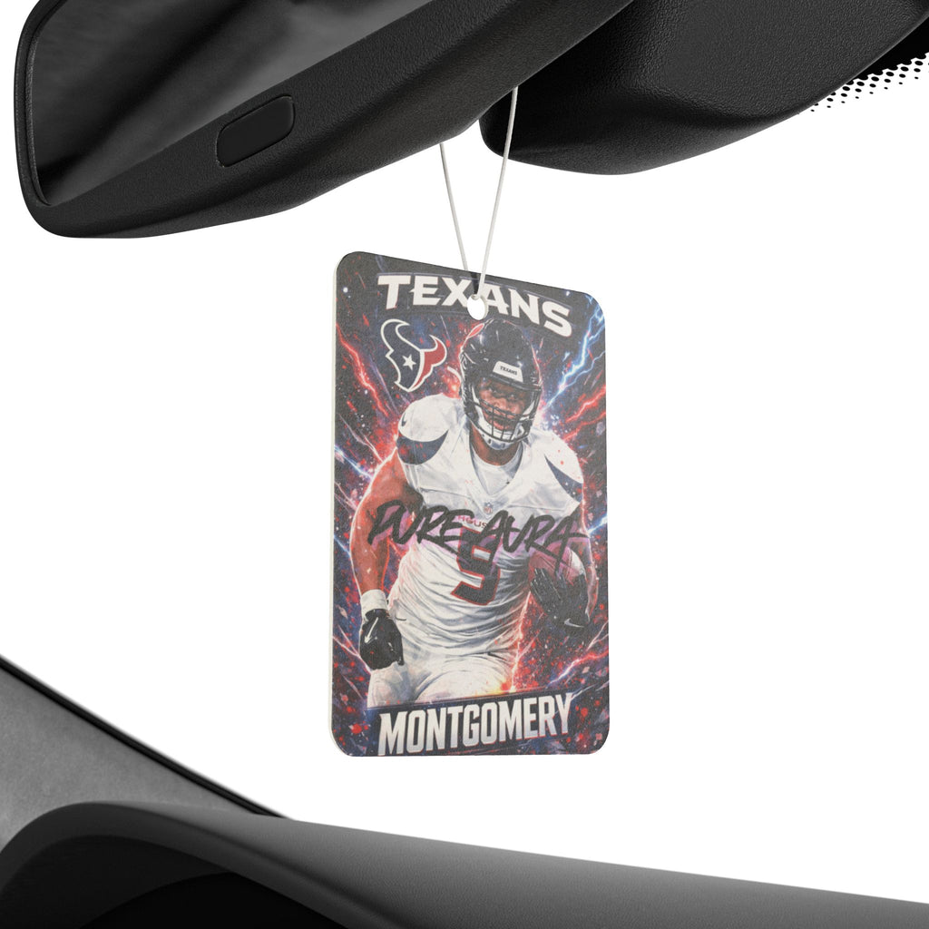 Pure Aura Texans Football Montgomery Player Design Car Air Freshener