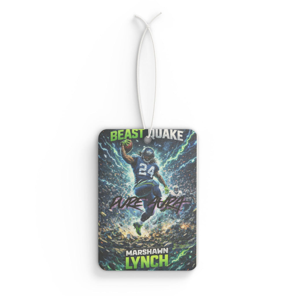 Pure Aura Beastquake Marshawn Lynch Car Air Freshener Sports Football Fan Scent