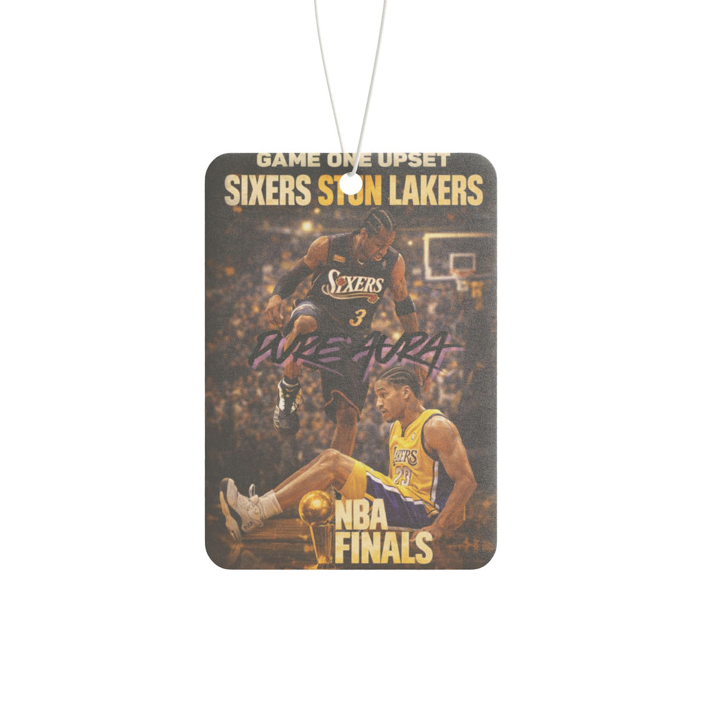 AI Step Over Sixers vs Lakers NBA Finals Vintage Car Air Freshener