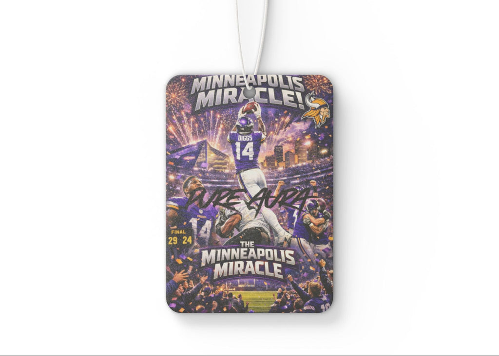 Pure Aura "Minneapolis Miracle" Football Tribute Scented Car Air Freshener