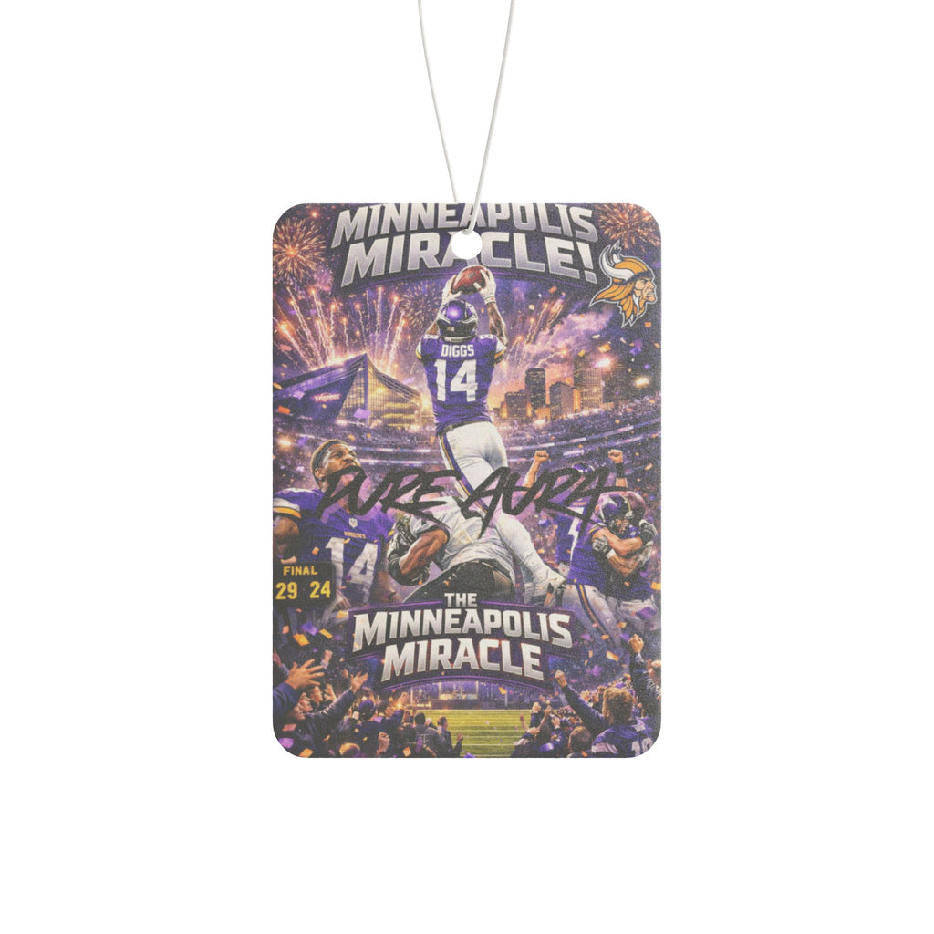 Pure Aura "Minneapolis Miracle" Football Tribute Scented Car Air Freshener