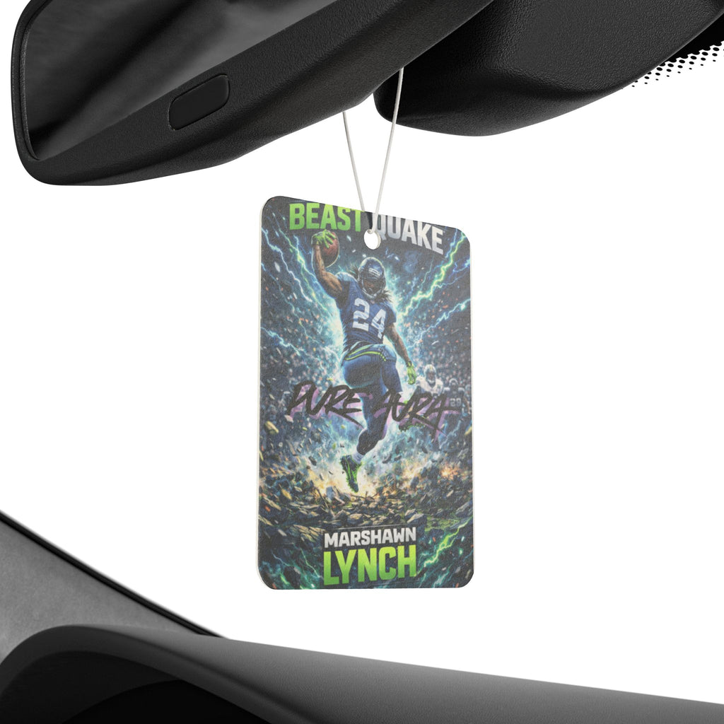 Pure Aura Beastquake Marshawn Lynch Car Air Freshener Sports Football Fan Scent