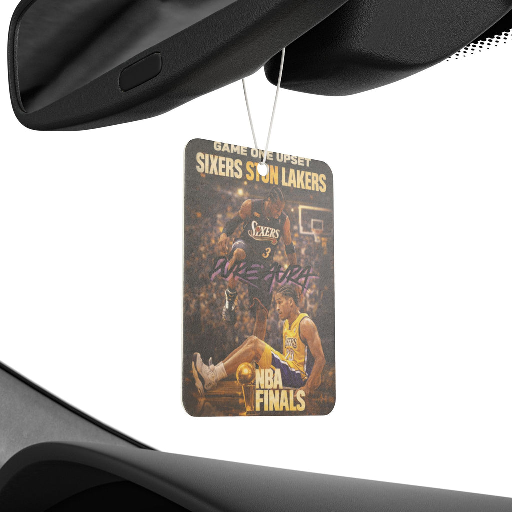 AI Step Over Sixers vs Lakers NBA Finals Vintage Car Air Freshener