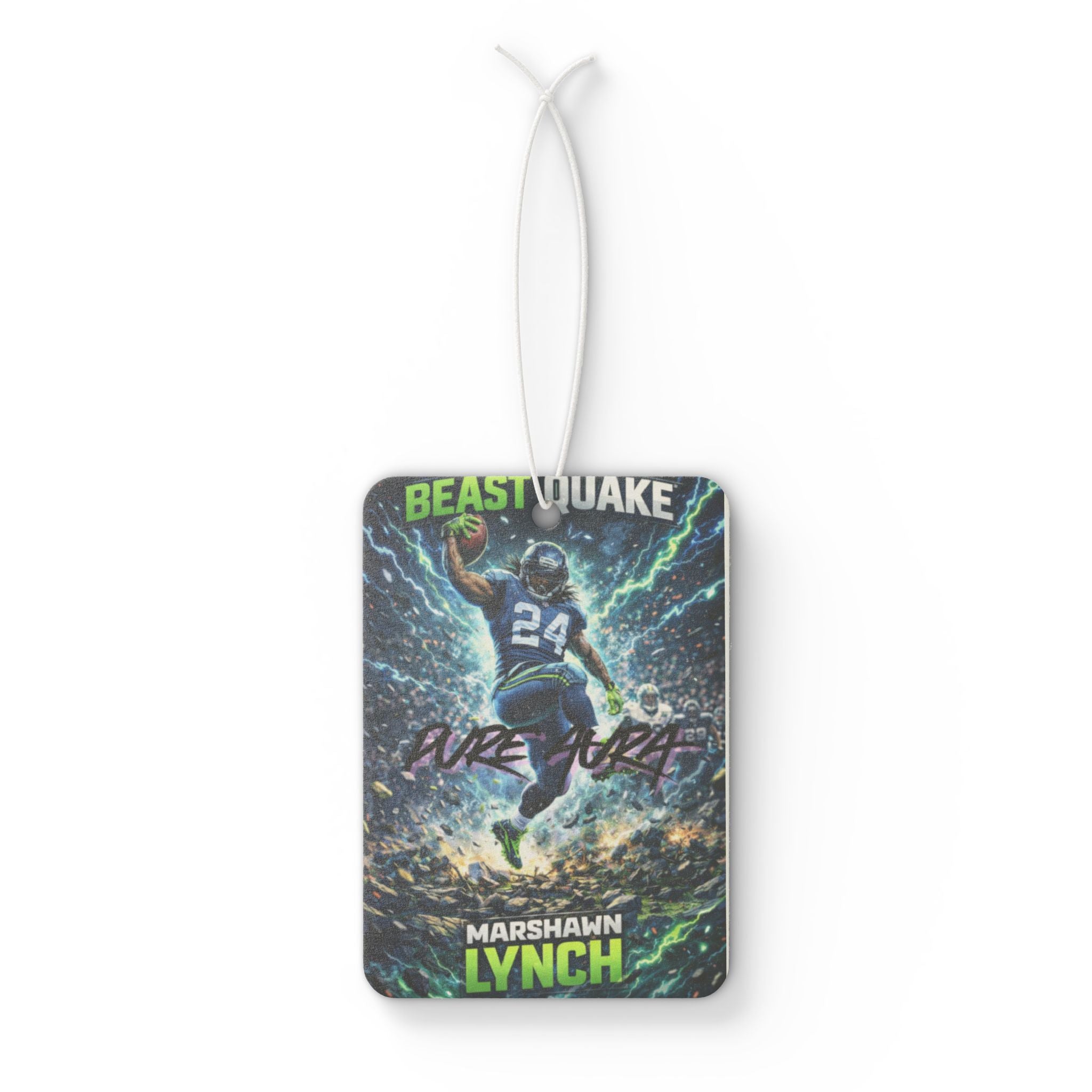 Pure Aura Beastquake Marshawn Lynch Car Air Freshener Sports Football Fan Scent